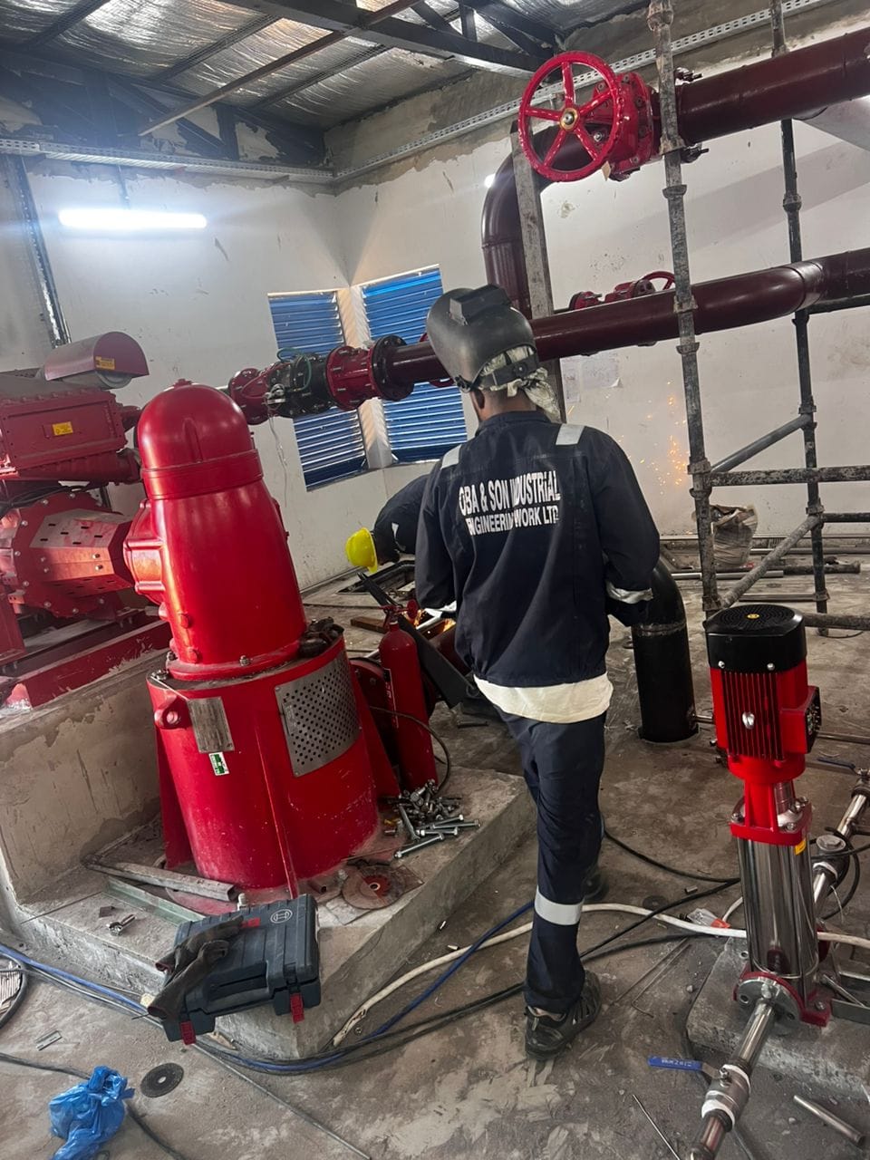 Installation Of Vertical Turbine Fire Pump (1250 GPM @ 10 Bar) Project