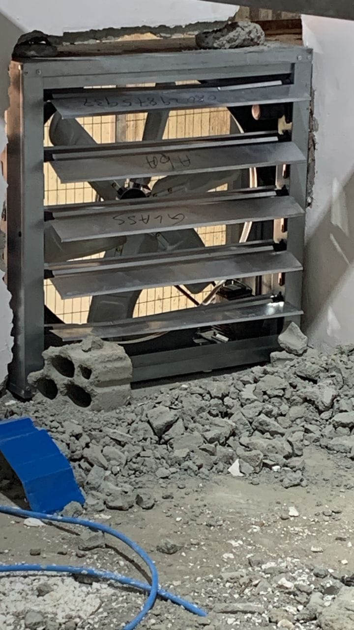 Installation of Fresh Air Fan & Exhaust Fan For Packaging And Frying Area_aef6209d